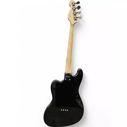 Used 2024 Squier Paranormal Rascal Bass HHa Metallic Black Electric Bass Guitar Metallic Black
