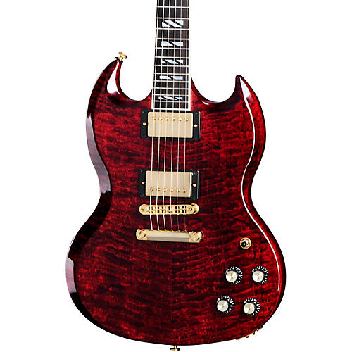Gibson SG Supreme Electric Guitar Translucent Ebony Burst