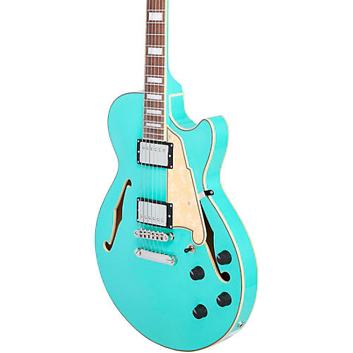 D'Angelico Premier SS Semi-Hollow Electric Guitar Burnt Red