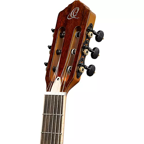 Ortega TourPlayer Deluxe Left-Handed Nylon-String Acoustic-Electric Guitar Blue Burst