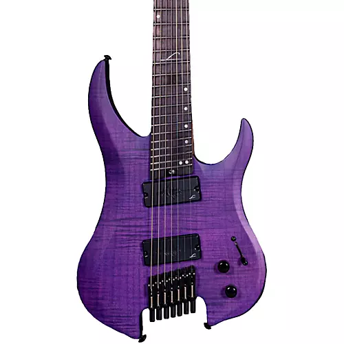 Legator Ghost 7 String Multi-Scale Super Shred Series Flamed Maple Electric Guitar Purple
