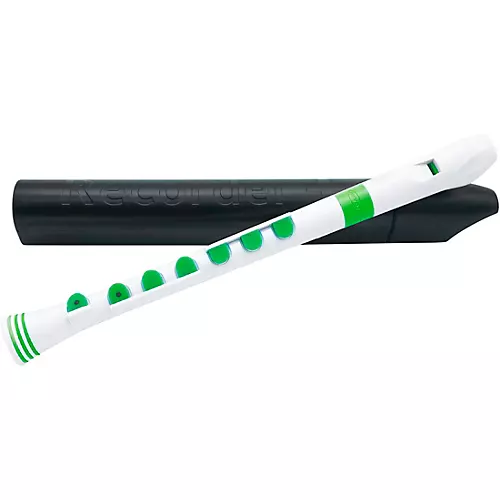 Nuvo Recorder+ Baroque Fingering With Hard Case Black/Green