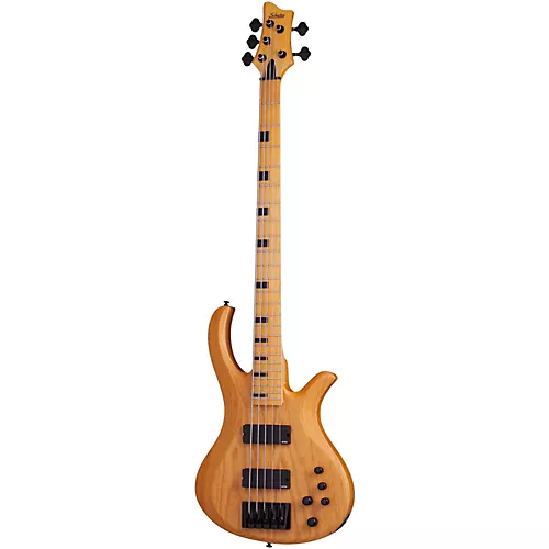 Schecter Guitar Research Riot-5 Session 5-String Electric Bass Guitar Satin Aged Natural