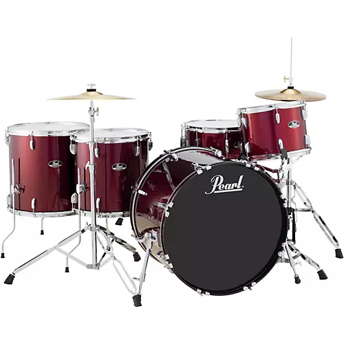Pearl Roadshow 5-Piece Rock Drum Set Charcoal Metallic