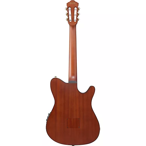 Ibanez FRH10NL Left-Handed Nylon-String Acoustic-Electric Guitar Brown Sunburst Flat