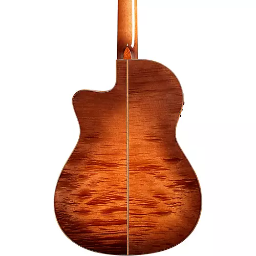 Cordoba Fusion 12 Exotic Top Nylon-String Classical Acoustic-Electric Guitar Cinnamon Burst