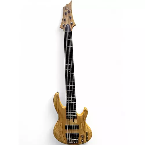 Used ESP LTD B206SM 6 String SPALTED MAPLE Electric Bass Guitar SPALTED MAPLE