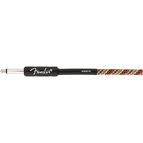 Fender Festival Straight to Straight Instrument Cable 10 ft. Rainbow