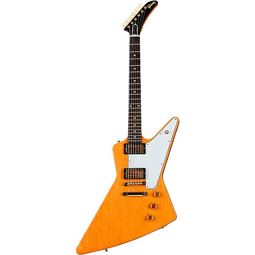 Gibson Custom 1958 Korina Explorer White Pickguard Electric Guitar Natural