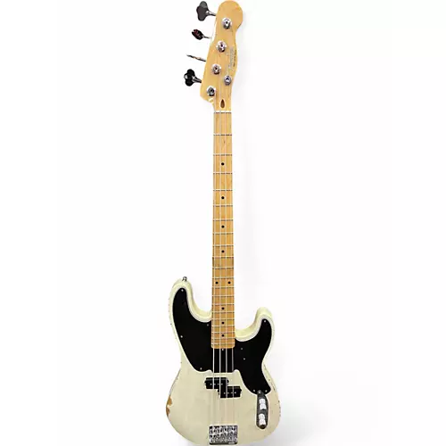 Used Fender Mike Dirnt Road Worn Precision Bass WHITE Electric Bass Guitar WHITE