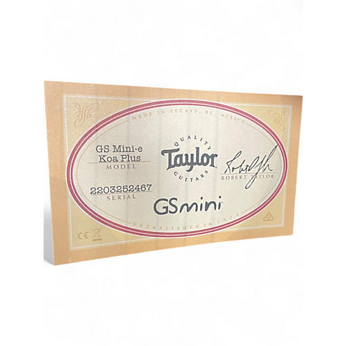 Used Taylor GS Mini 7/8 Scale Left Handed Antique Natural Acoustic Guitar Antique Natural