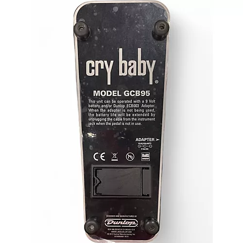 Used Dunlop GCB95 Original Crybaby Wah Effect Pedal