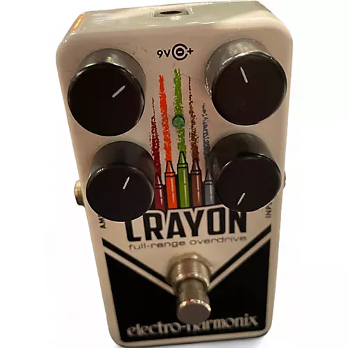 Used Electro-Harmonix Crayon Full Range Overdrive Effect Pedal