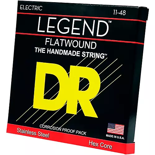 DR Strings Legend Extra Life Flatwound Electric Guitar Strings