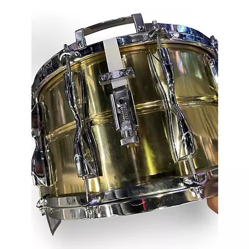 Used Yamaha 14in SD498 SNARE BRASS Drum BRASS 33