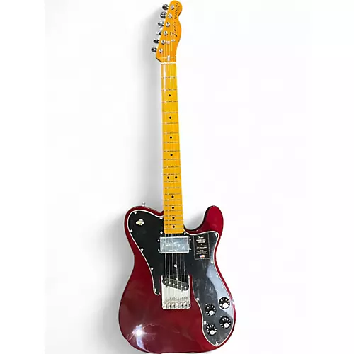Used Fender American Vintage II 1977 Telecaster? Custom Trans Red Solid Body Electric Guitar Trans Red