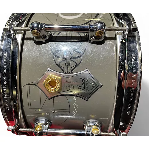 Used Pearl 10in MIKE MANGINI Signature silver Drum silver 28
