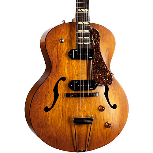 Godin 5th Avenue Jumbo P90 Hollowbody Electric Guitar Harvest Gold