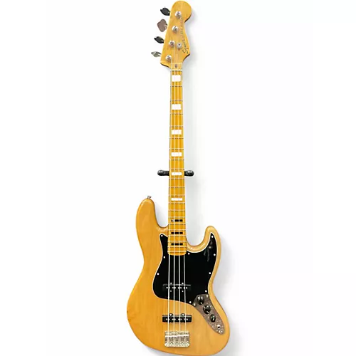 Used Squier Classic Vibe 70s Jazz Bass Natural Electric Bass Guitar Natural