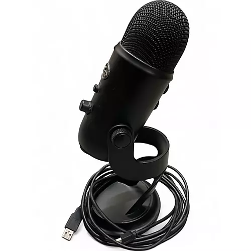 Used Blue Yeti Blackout USB Microphone