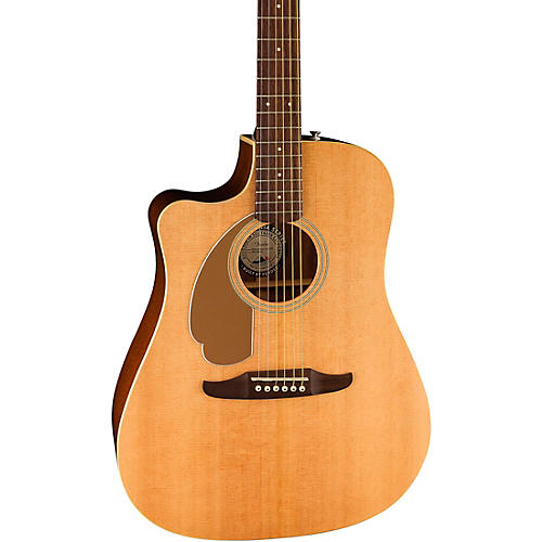 Fender Left-Handed California Redondo Player Acoustic-Electric Guitar Natural