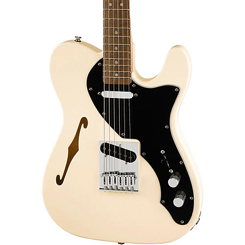 Squier Affinity Series Telecaster Thinline Electric Guitar Olympic White