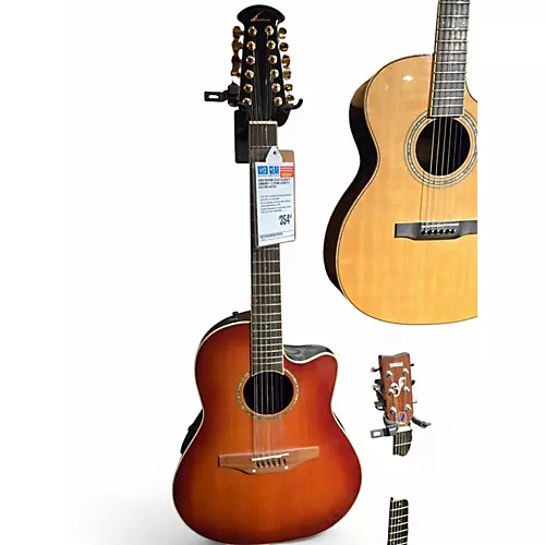 Used Ovation CC245 Celebrity Sunburst 12 String Acoustic Electric Guitar Sunburst