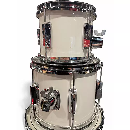 Used 1980 Yamaha 6 Piece Power Recording Shell Pack White Drum Kit White