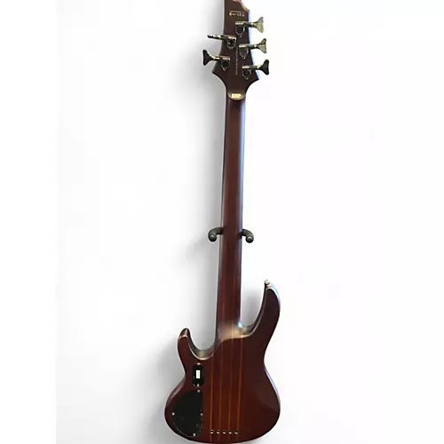 Used ESP LTD D5 5 String Natural Satin Electric Bass Guitar Natural Satin