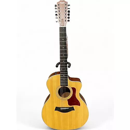 Used Taylor 254CE DLX Natural 12 String Acoustic Electric Guitar Natural