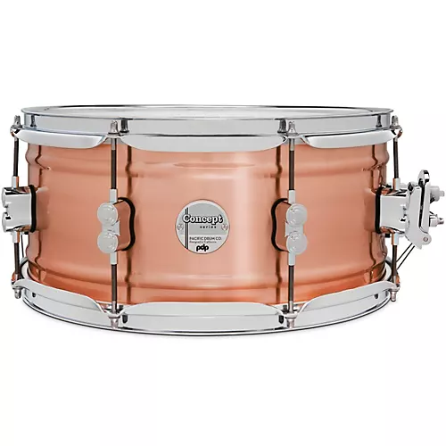 PDP by DW Concept Series 1.2 mm Natural Satin Brushed Copper Snare Drum 14 x 8 in.