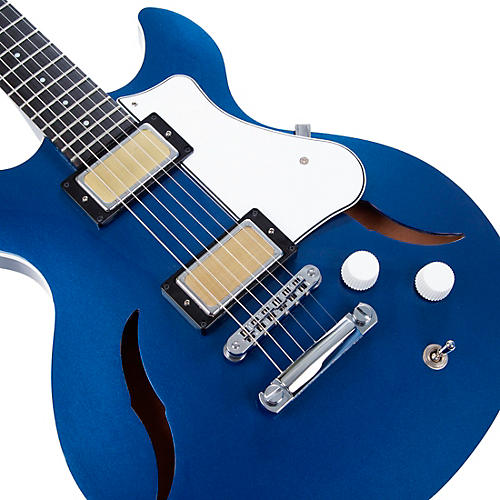 Harmony Comet Semi-Hollow Electric Guitar Trans Red