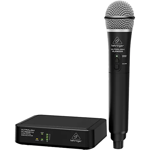 Behringer ULM300MIC High-Performance 2.4gHz Digital Wireless System With  Handheld Mic & Receiver B Range