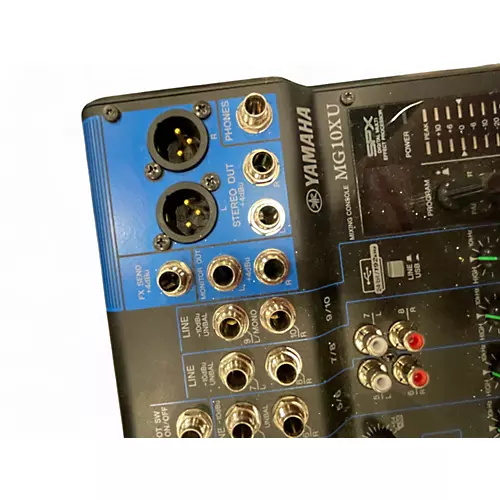 Used Yamaha MG10XU 10 Channel Mixer with Effects Unpowered Mixer