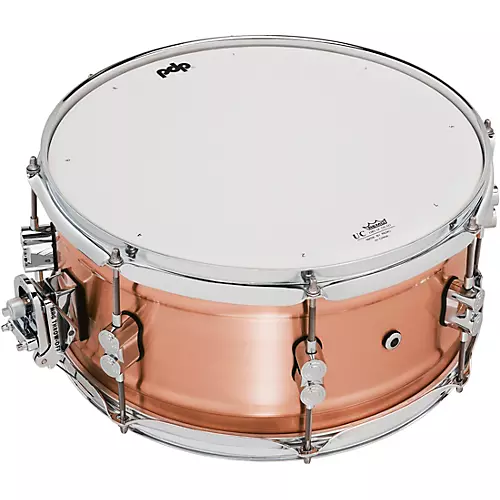 PDP by DW Concept Series 1.2 mm Natural Satin Brushed Copper Snare Drum 14 x 8 in.