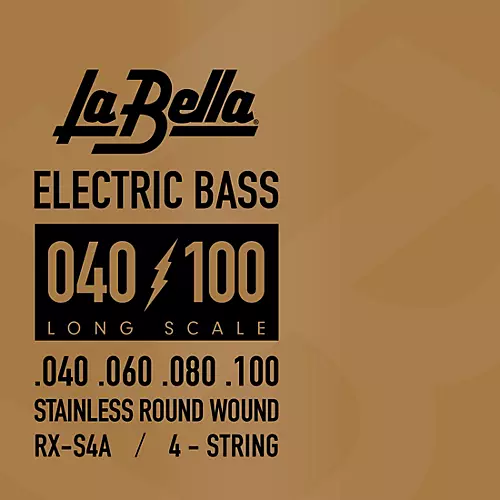 LaBella RX Series Stainless Steel 4-String Electric Bass Strings (45 - 100)