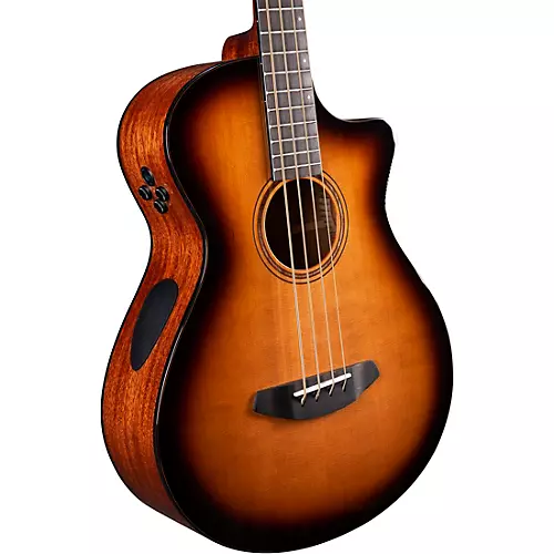 Breedlove Organic Solo Pro CE Red Cedar-African Mahogany Concerto Acoustic-Electric Bass Guitar Edge Burst