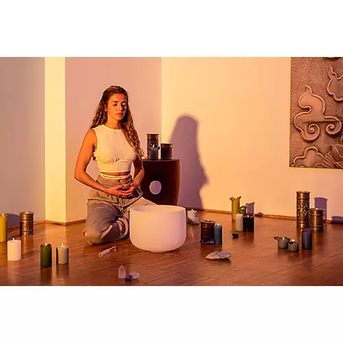 MEINL Sonic Energy Crystal Singing Bowl, Sacral Chakra 12 in.