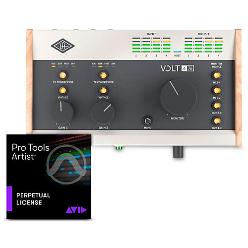 Universal Audio Volt USB Audio Interface with AVID Pro Tools Artist Perpetual License Volt 476