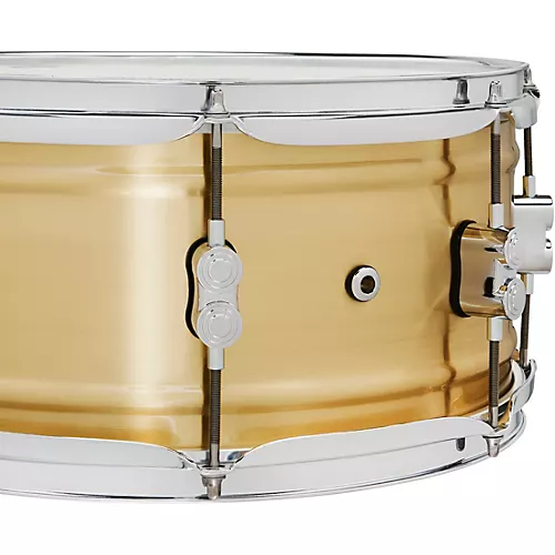 PDP by DW Concept Series 1.2 mm Natural Satin Brushed Brass Snare Drum 14 x 8 in.