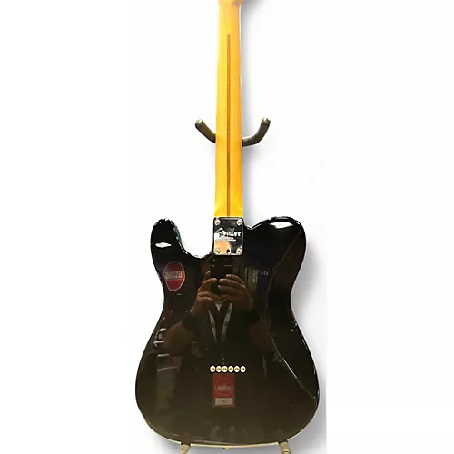 Used 2017 Fender American Deluxe Telecaster BLACK Solid Body Electric Guitar BLACK