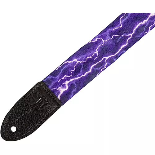 Levy's MPJR 1 1/2 inch Wide Kids Guitar Strap Black, Blue