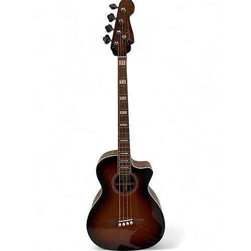 Used Fender Kingman Acoustic Electric Bass 2 Color Sunburst Acoustic Bass Guitar 2 Color Sunburst