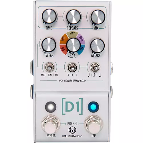 Open-Box Walrus Audio Mako D1 High-Fidelity Delay V2 Effects Pedal Condition 2 - Blemished Silver 197881301415