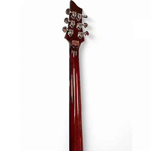 Used Schecter Guitar Research Hellraiser 006 Left Handed Crimson Burst Electric Guitar Crimson Burst