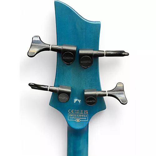 Used Schecter Guitar Research C4 GT Satin Trans Blue Electric Bass Guitar Satin Trans Blue