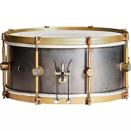 A&F Drum  Co Raw Steel Snare 14 x 6.5 in.