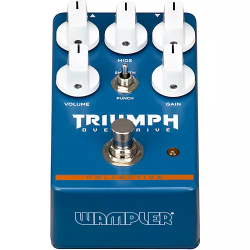 Wampler Collective Triumph Overdrive Effects Pedal Blue