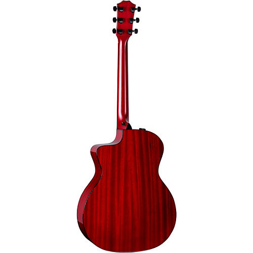 Taylor 224ce Mahogany Special-Edition Grand Auditorium Acoustic-Electric Guitar Trans Red
