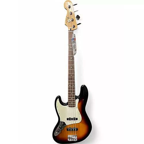 Used Fender Standard Jazz Bass Left Handed 2 Tone Sunburst Electric Bass Guitar 2 Tone Sunburst